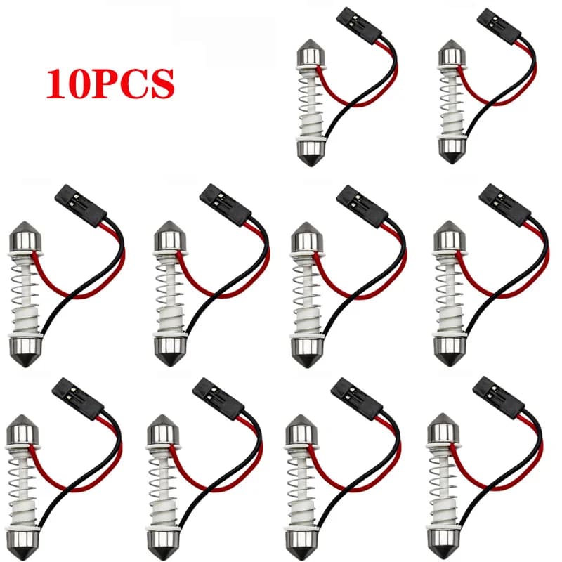 10 قطع T10 Ba9s T4w موصلات أسلاك كابلات لجميع سيارات LED لوحة قبة إضاءة مقبس حامل قابس محول دبابيس DC 12V