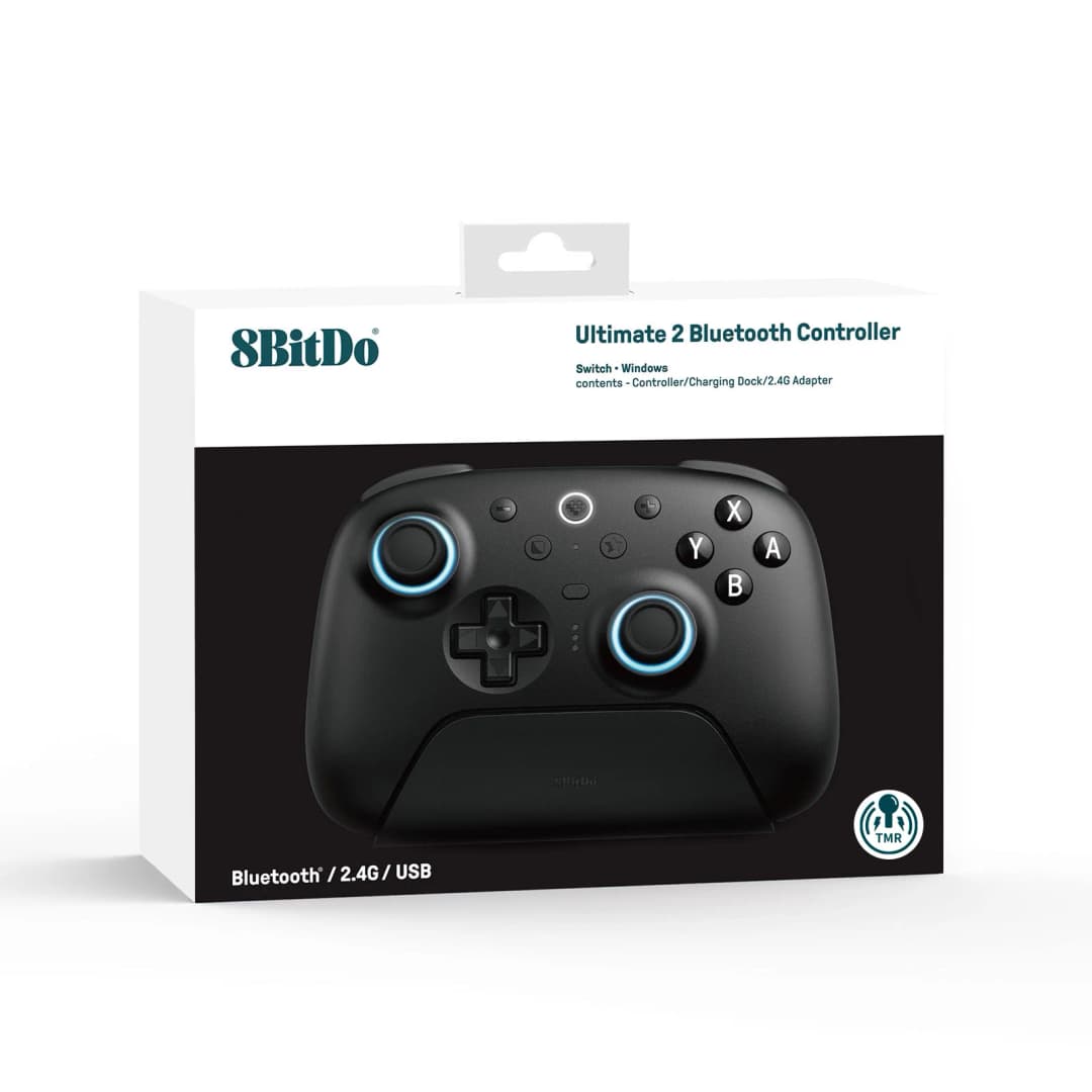 وحدة تحكم بلوتوث 8BitDo Ultimate 2 جيم باد لاسلكي لنينتندو سويتش، سويتش 2، ويندوز 10/11 مع ملحق عصا تحكم TMR - 6