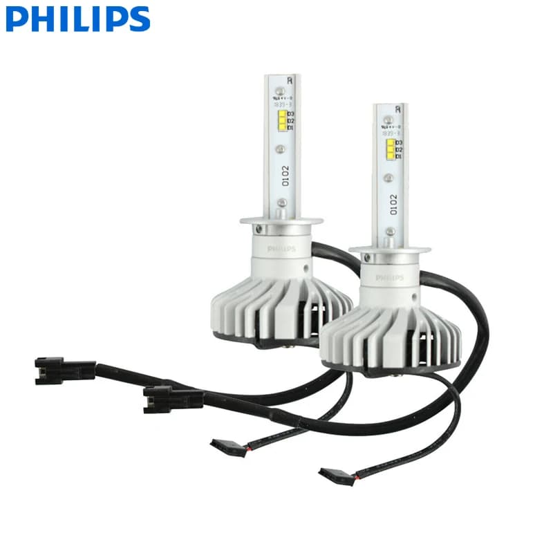 Philips LED H1 Ultinon LED Auto Hi/lo Beam 6000K Cool White Light +160% Brighter Headlight Compact Design 11258ULX2, Pair - 3