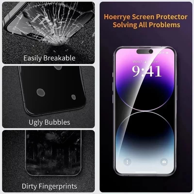 واقي شاشة خصوصية لـ iPhone 16 13 15 11 12 14 17 Pro Max Air 16e زجاج مضاد للتجسس لـ iPhone 13 12 Mini 7 8 16 Plus SE XR - 2