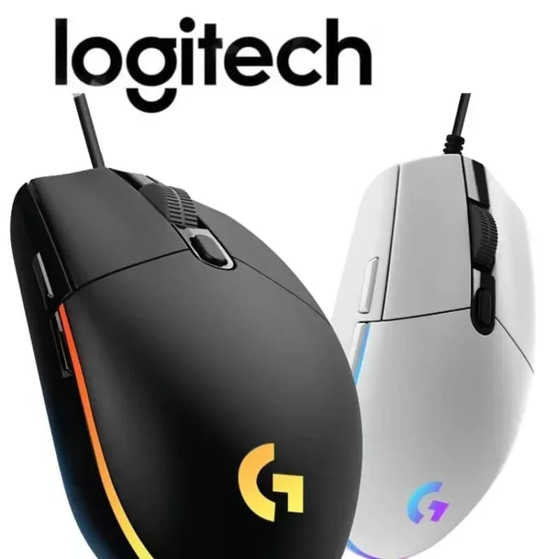 ماوس Logitech G102/G203 Lightsync، تتبع بصري، 8000 DPI، 16.8 مليون لون LED، 6 أزرار قابلة للتخصيص، ماوس سلكي - 6