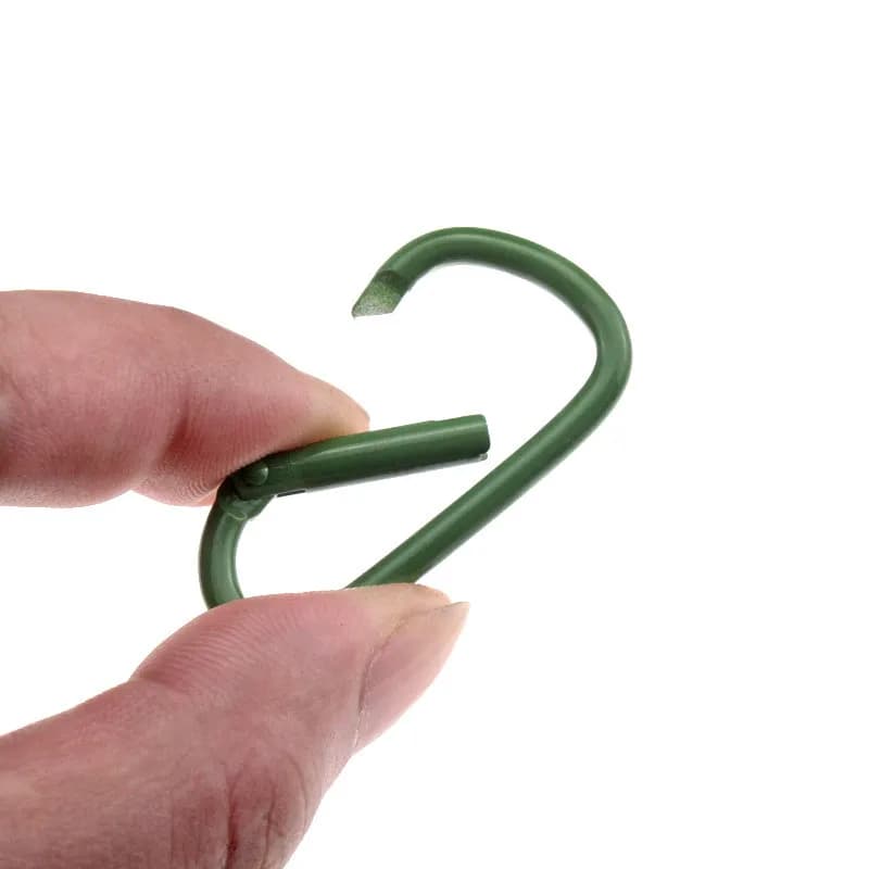 5-20Pcs/Lot Aluminum Alloy Carabiner Buckle Camping Equipment Backpack Buckle Water Bottle Hanging Buckle Snap Hook Keychai - 2