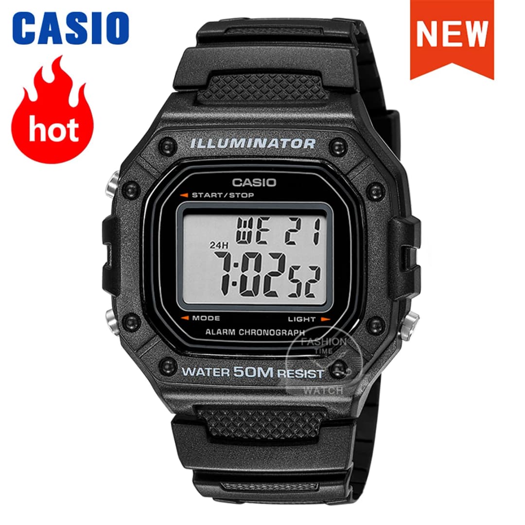 Casio watch for men top luxury set military LED relogio digital watch 50m Waterproof sport watchs W-218H-1A/2A/3A