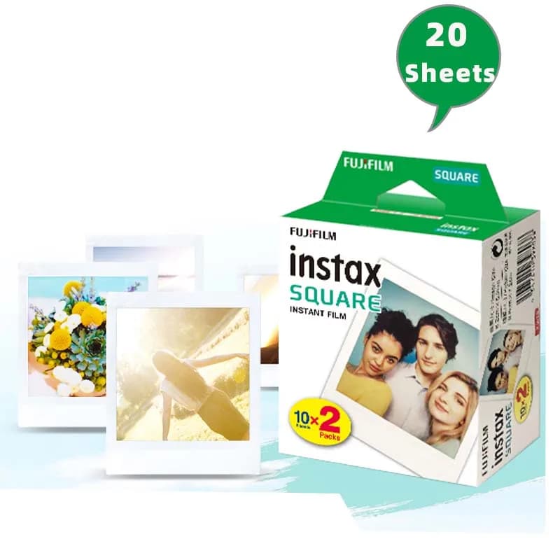 Fujifilm Instax Square White Edge Films Photo Paper 10-100 Sheets for Instax SQ10 SQ6 SQ20 Instant Camera Share SP-3 Printer - 3