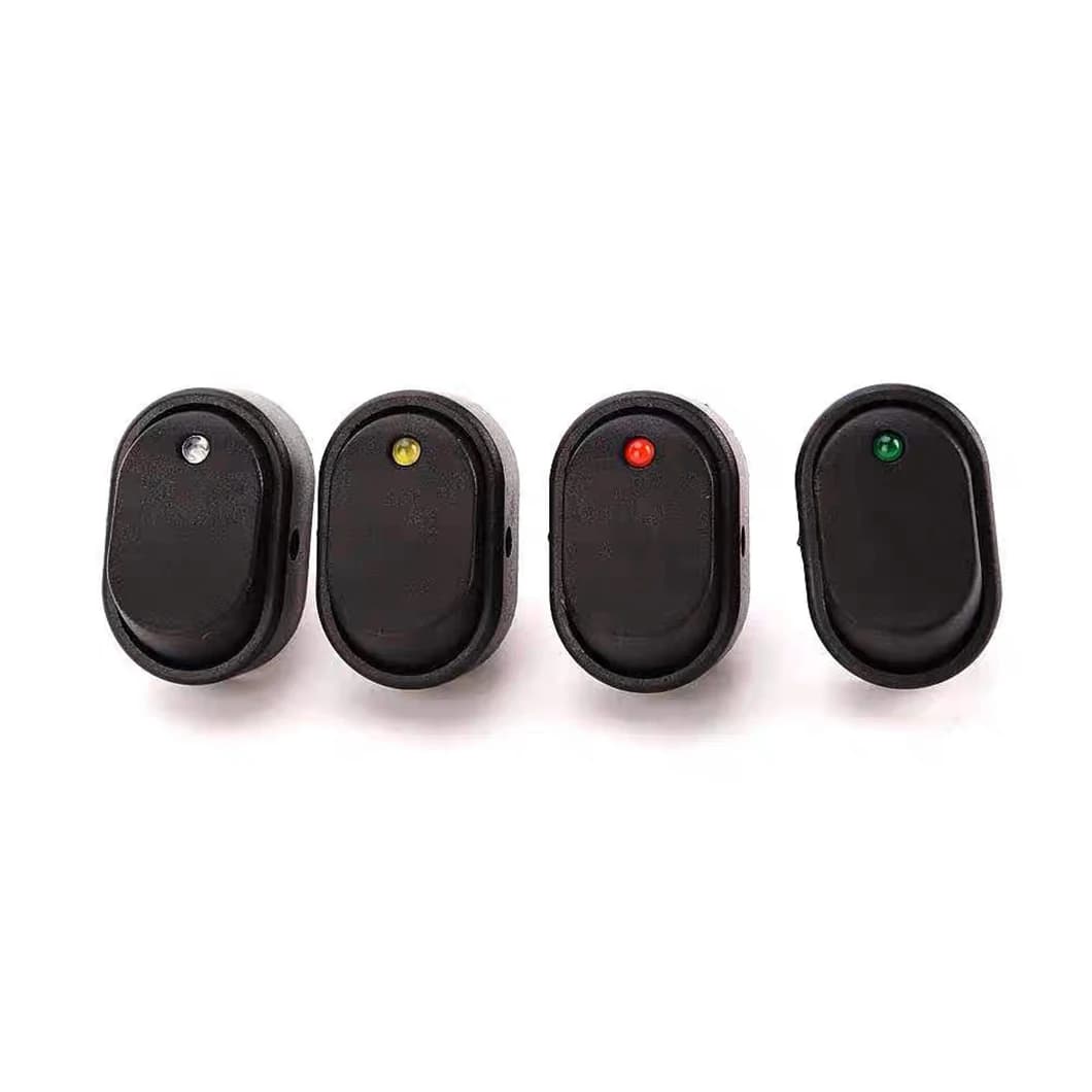 ABILKEEN ASW-20D 12 فولت 30A مصباح ليد سيارة تعديل التبديل ON-OFF M12 عيون القط الروك التبديل مع 3Pin محطة النحاس - 2