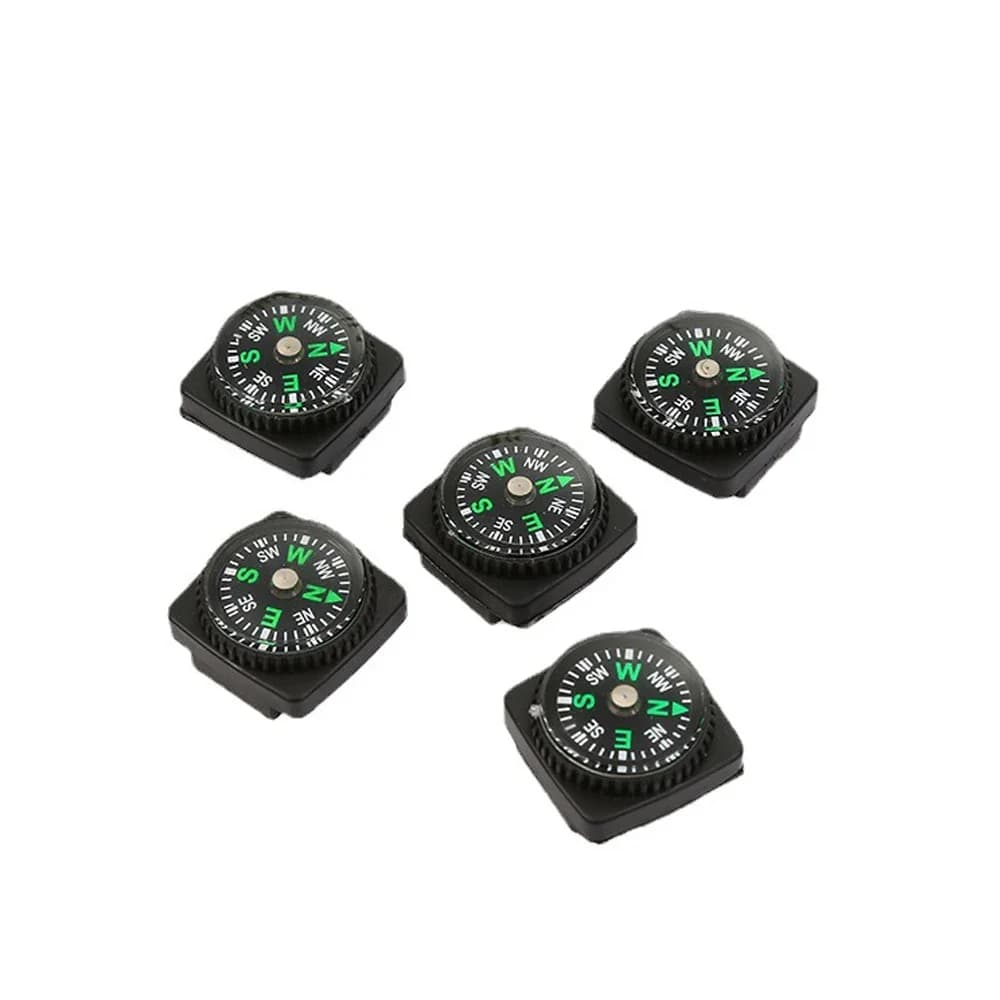 1/5 PCS Watch Strap Button Compass Mini Portable Emergency Survival Navigation Travel Kits Outdoor Hiking Camping Accessories - 5