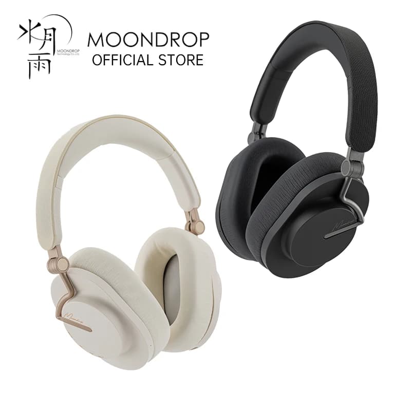سماعة رأس MOONDROP EDGE عالية الدقة محمولة لاسلكية مع إلغاء الضوضاء النشط بلوتوث 5.4 LDAC