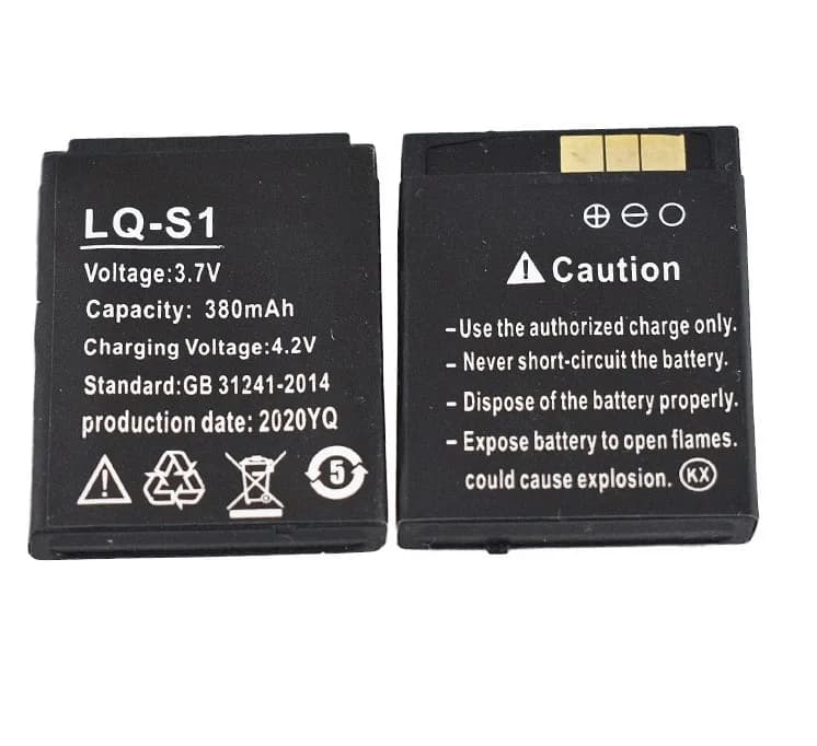 1 قطعة بطارية ساعة ذكية LQ-S1 3.7V 380mAh بطارية ليثيوم قابلة لإعادة الشحن لساعة QW09 DZ09 W8 بطارية ساعة عالمية - 5