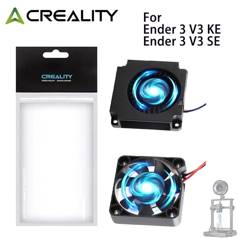 مجموعة مروحة أصلية Creality Ender3 V3 SE، 24 فولت، مروحة محورية 2510، مروحة تبريد أجزاء 4010 لطابعات Ender-3 V3 SE/Ender-3 V3 KE ثلاثية الأبعاد