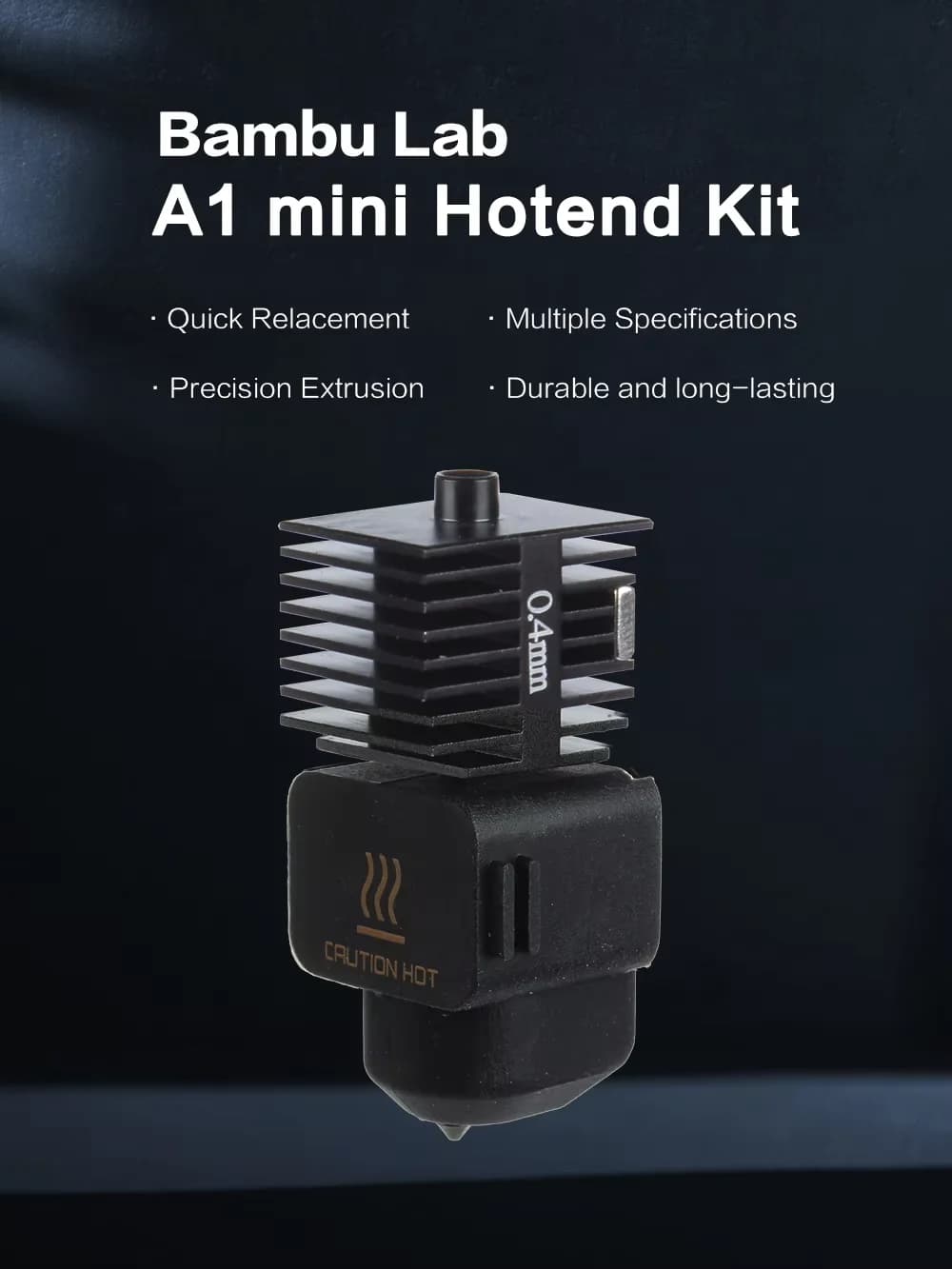 Upgrade Bambu Lab Hotend Set A1/A1 Mini heating Assembly 0.2/0.4/0.6/0.8mm Hardened steel Nozzles Bamboo Lab A1/A1Mini series - 2