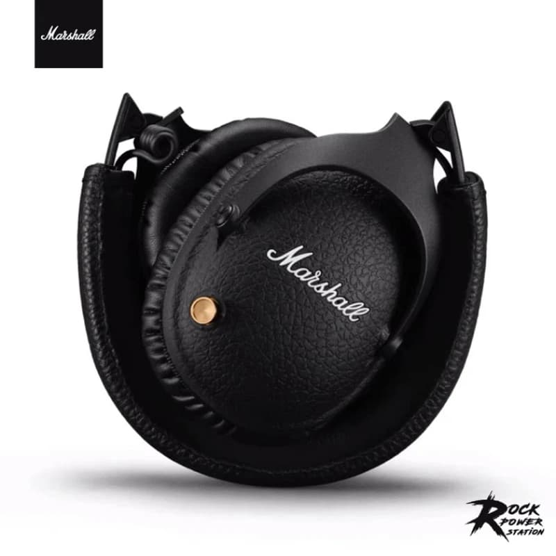 سماعات رأس بلوتوث لاسلكية Marshall Monitor II ANC الأصلية مع إلغاء الضوضاء النشط - سماعات موسيقى ورياضة وألعاب مع مضخم صوت - 3