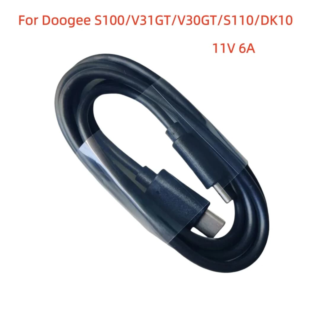 11 فولت 6 أمبير كابل بيانات رسمي مزدوج Type C USB لهواتف Doogee S100 S110 V20 Pro V31GT V30 S97 V31GT - 2