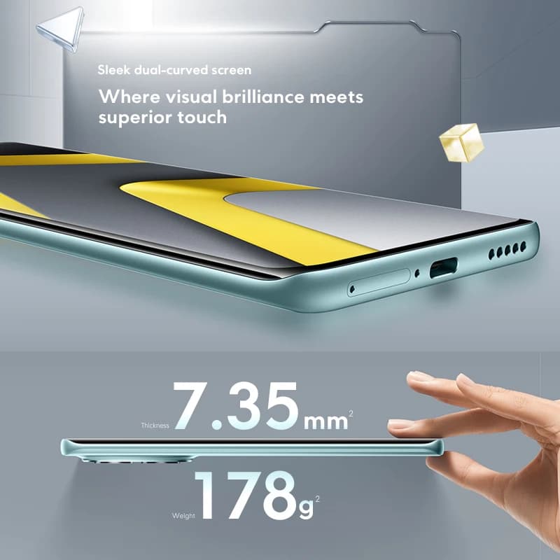 هاتف محمول POCO M8 5G إصدار عالمي، معالج Snapdragon® 6 Gen 3، شاشة Flow AMOLED 6.77 بوصة، بطارية 5520 مللي أمبير، شحن 45 واط، NFC - 3