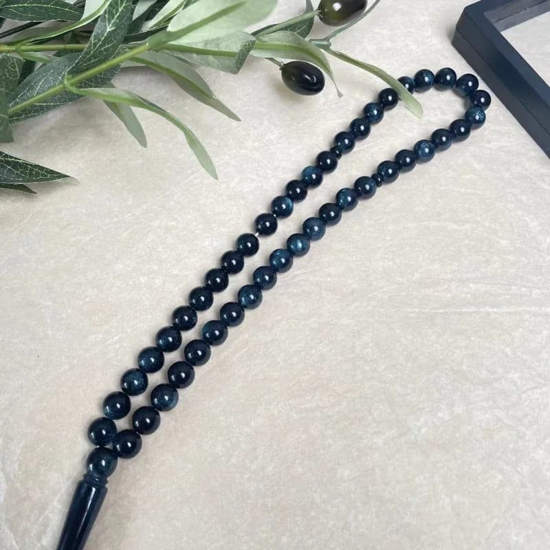 Muslim rosary 10mm 45 acrylic imitation beeswax starlight single ear bracelet TASBIH, Middle Eastern prayer rosary - 3