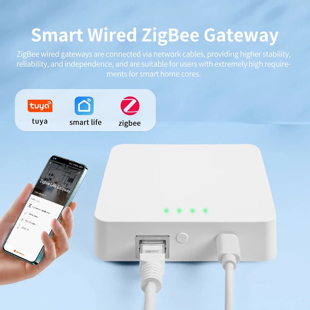 لوحة تحكم Tuya Zigbee للمنزل الذكي، بوابة سلكية للتحكم الذكي في المنزل، متوافقة مع Alexa