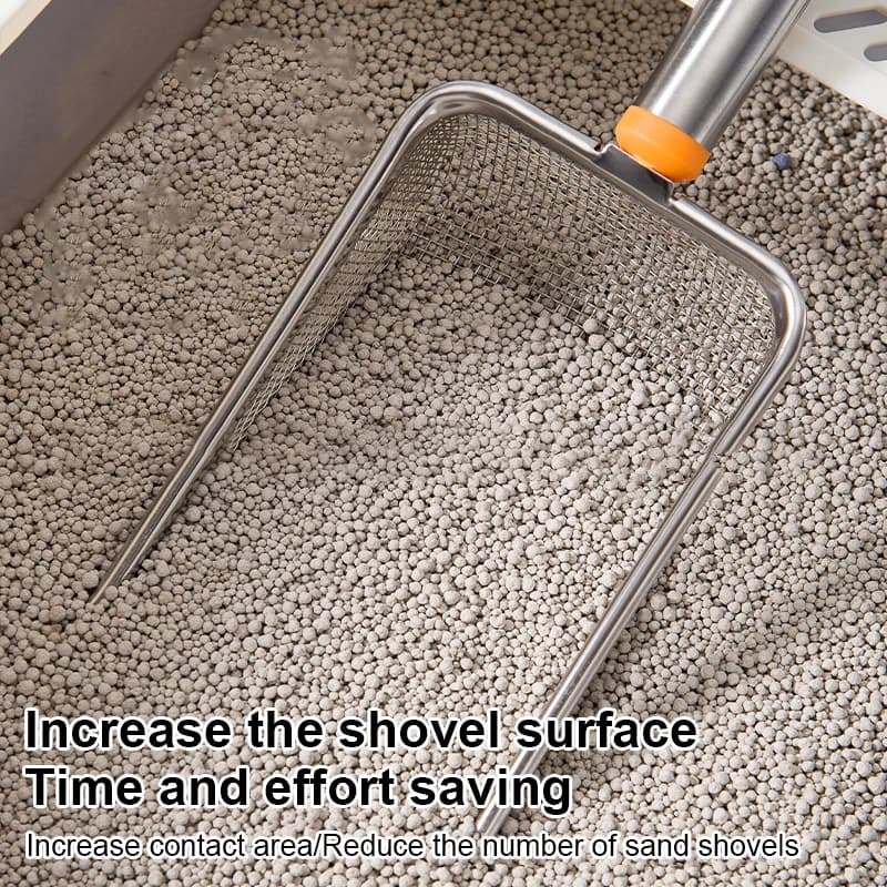 Stainless Steel Fine Mesh Cat Litter Easy To Clean Non-Stick Shovel For Reptiles Sand Efficient Durable Litter Scoop - 4