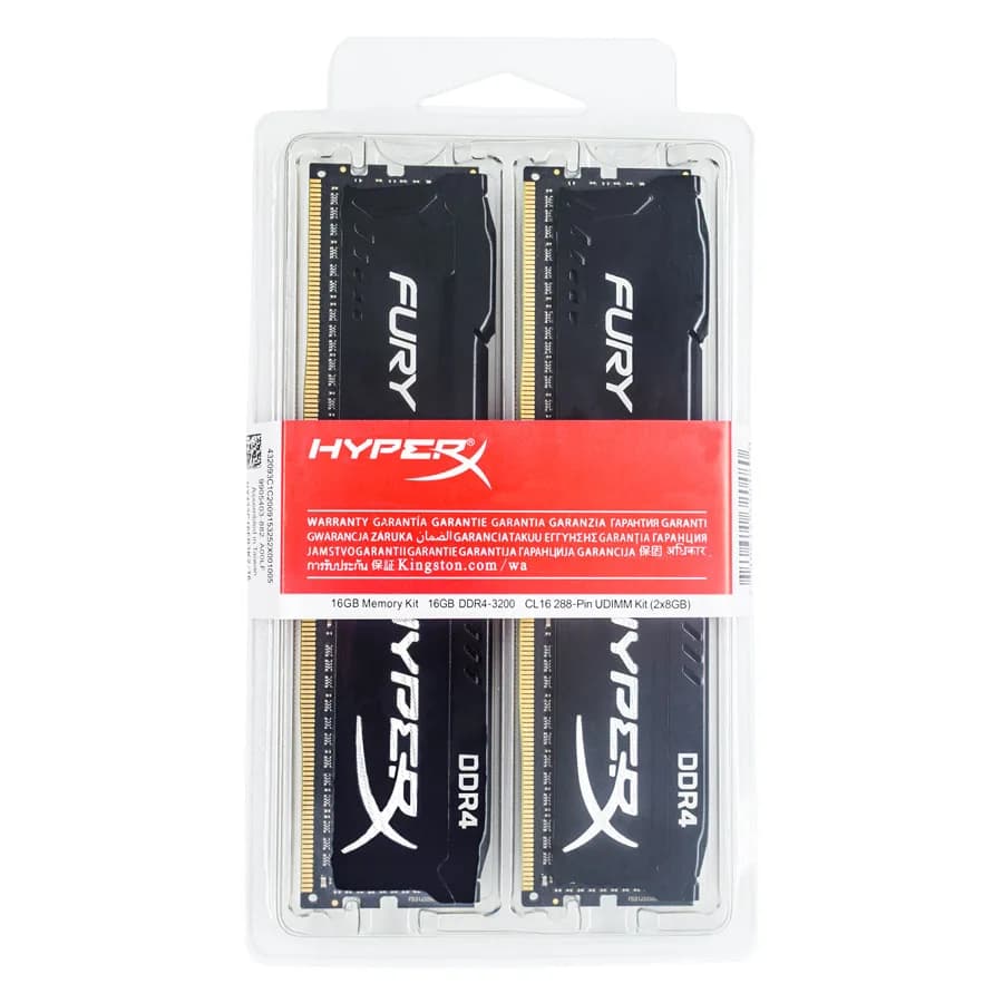 HyperX Fury ذاكرة رام DDR3 DDR4 بسعة 4 جيجابايت و8 جيجابايت و16 جيجابايت بترددات 1333MHZ و1600MHZ و1866MHZ و2400MHZ و2666MHz و3200MHz DIMM PC3-12800 PC4-25600 DDR4 - 5