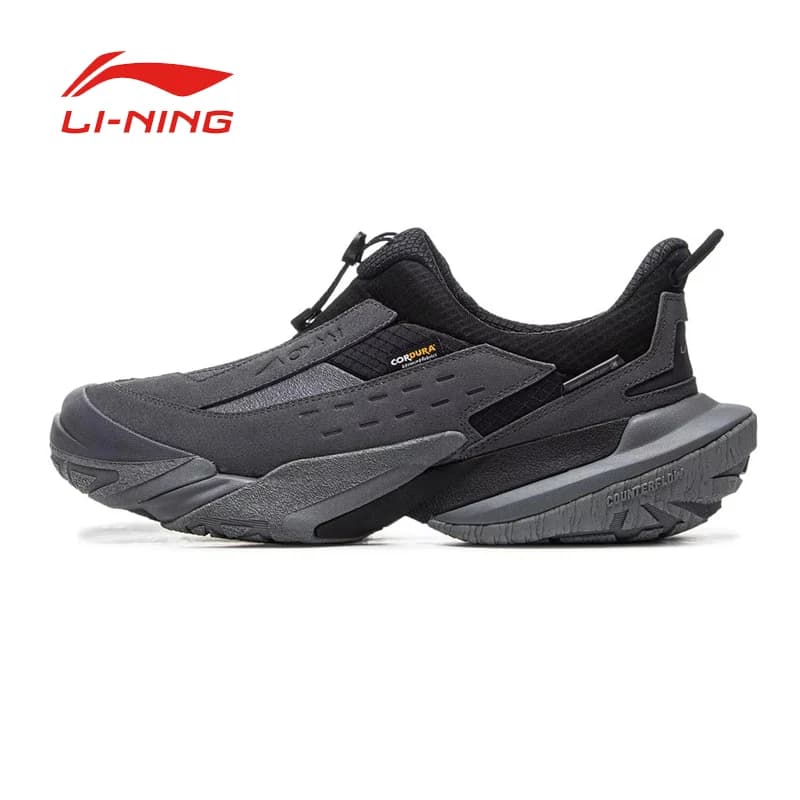 أحذية مشي وتخييم Li Ning CF Mountain Trail Lite، تصميم ريترو خفيف الوزن مقاوم للانزلاق والاهتراء، للرجال والنساء