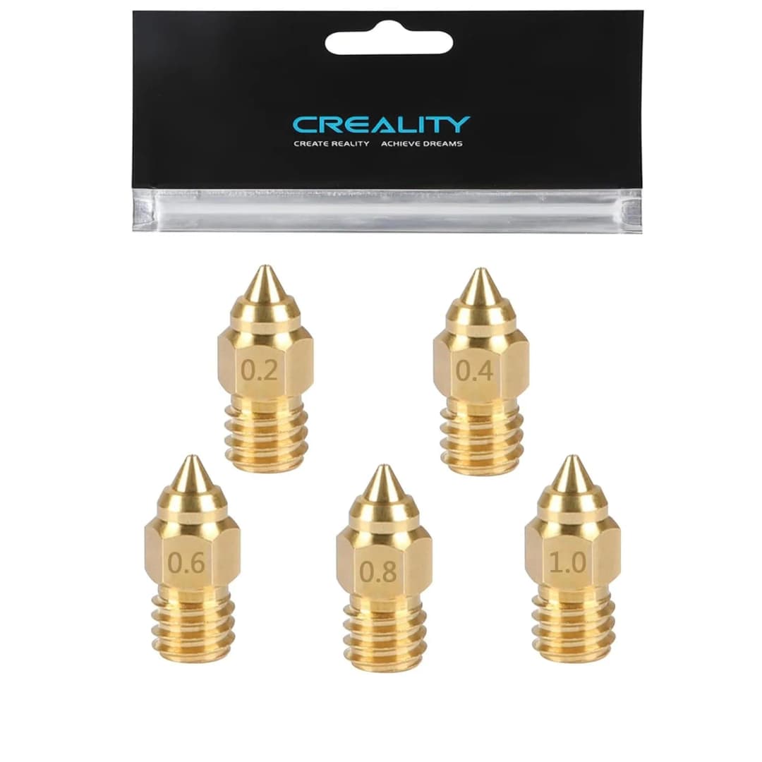 فوهات رسمية من كرياليتي Ender 3 S1، 0.4/0.6mm، 5 قطع، متوافقة مع Ender 3/Pro/V2/Max/Neo، Ender5/Pro/Plus، Ender 6، إكسسوارات طابعة 3D