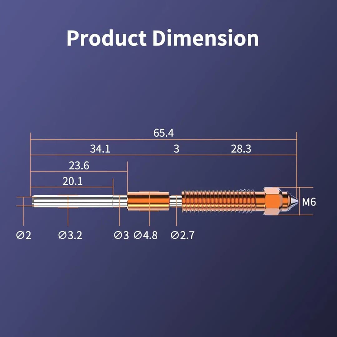 فوهة Creality K1 SE بأحجام 0.2/0.4/0.6/0.8/1.0 مم، فوهة استبدال سريع K1CUnicorn لطابعات K1 SE/K1/K1 Max/Ender 3 V3/3 V3 Plus ثلاثية الأبعاد - 6