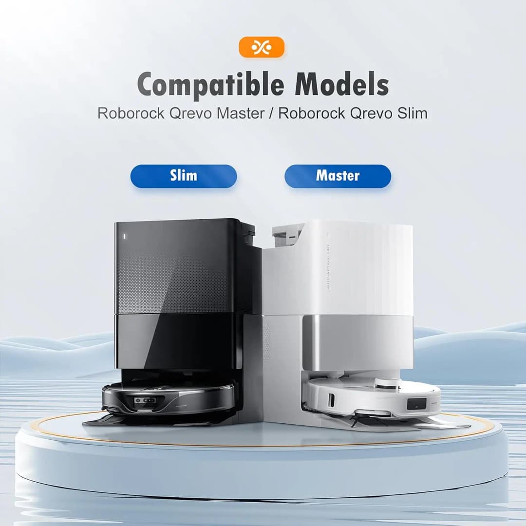 إكسسوارات Roborock Qrevo Master / Qrevo Slim لجهاز تنظيف الروبوت وفرشاة جانبية رئيسية وفلتر Hepa ومناديل تنظيف وكيس غبار وقطع غيار - 2