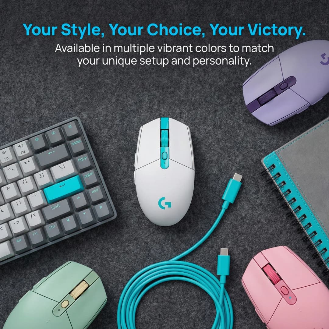 Logitech (G) G304X wireless gaming mouse with charging cable 57 grams lightweight dual-mode 6-key macro programming one click co - 6
