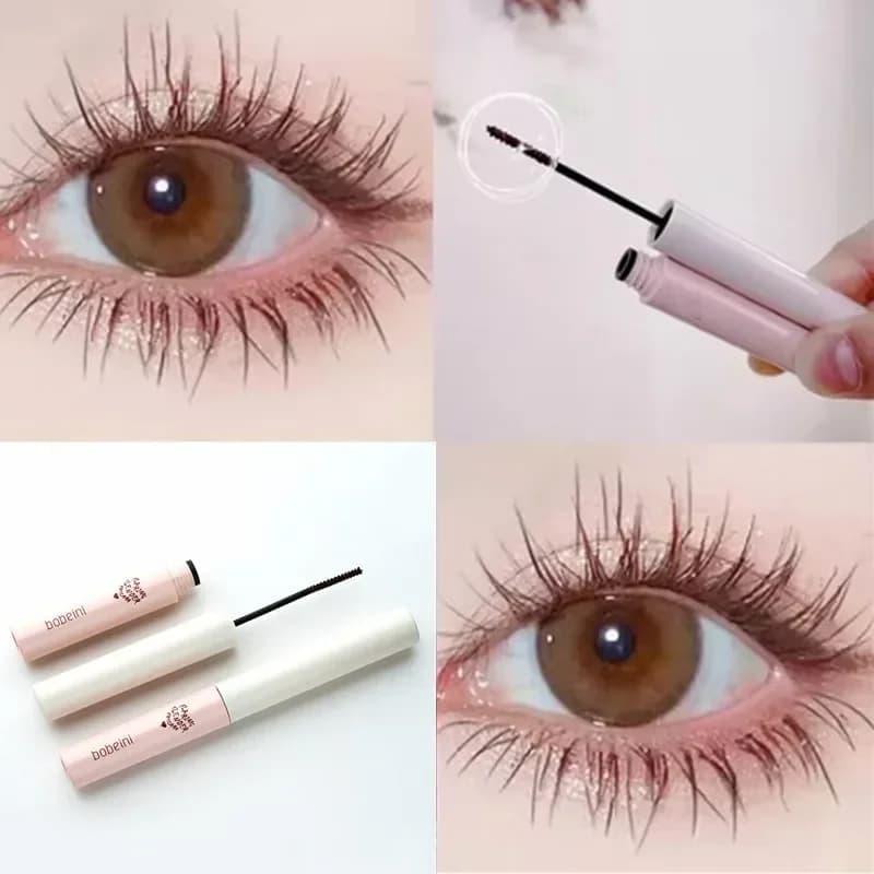 رموش طبيعية مقاومة للماء مكياج نسائي مستحضرات تجميل كورية ماسكارا سوداء بنية 3D تطويل الرموش حجم إضافي - 5