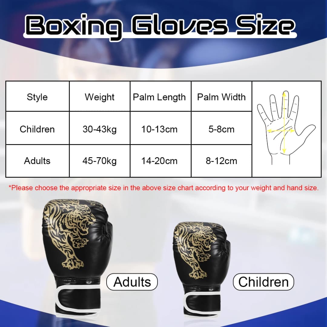 1 Pair Punching Training Workout Fight Exercise Mitts Kids Leather Boxing Gloves Kids Children Train Gym Glove Hand Protector - 6