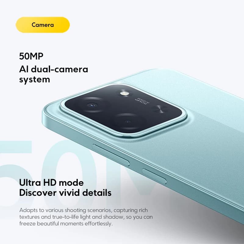 هاتف POCO C85 الإصدار العالمي، شاشة 6.9 بوصة Dot Drop، معالج MediaTek Helio G81، بطارية 6000 مللي أمبير، كاميرا 50 ميجابكسل، شحن 33 واط، NFC - 5