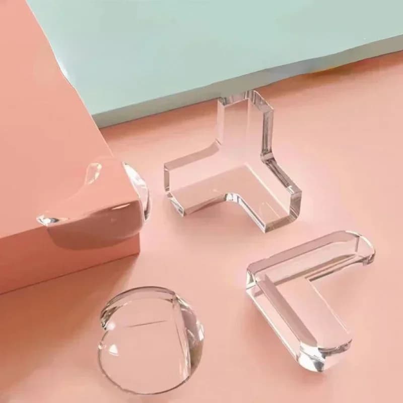 Baby Safety Silicone Kids Proofing Edge Protector Soft Transparent Children Anti Collision Table Corner Edge Protection Cover - 2