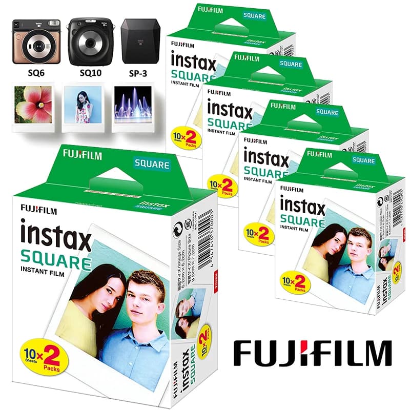 ورق صور بحافة بيضاء من Fujifilm Instax Square، 10-100 قطعة، لكاميرا Fujifilm SQ10 وSQ6 وSQ1 وSQ20 الفورية وطابعة SP-3
