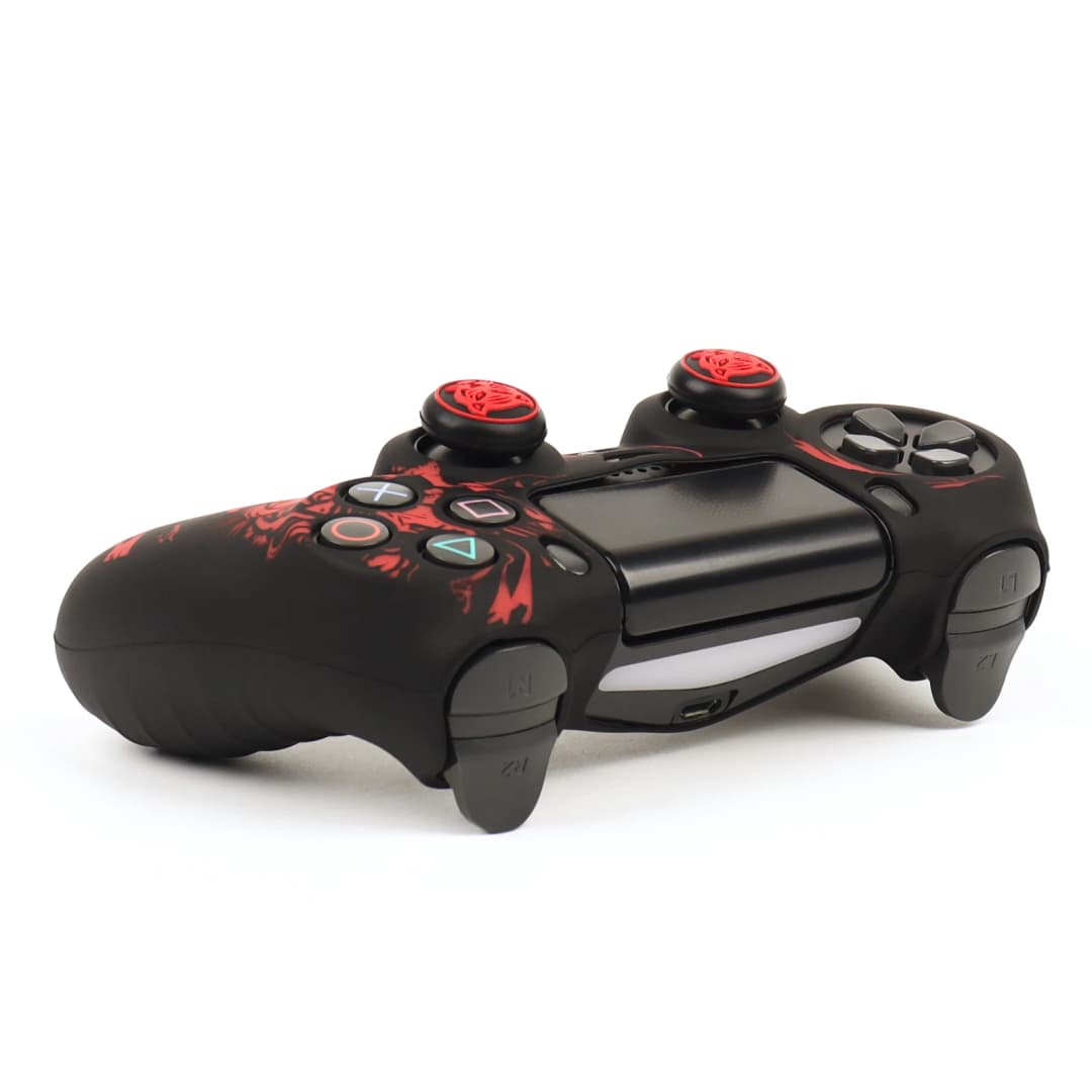 لجهاز التحكم PS4 حافظة سيليكون ناعمة 360 °   تناسب ملحقات غطاء لوحة الألعاب ذات القواطع الدقيقة المقاومة للغبار والعرق - 6