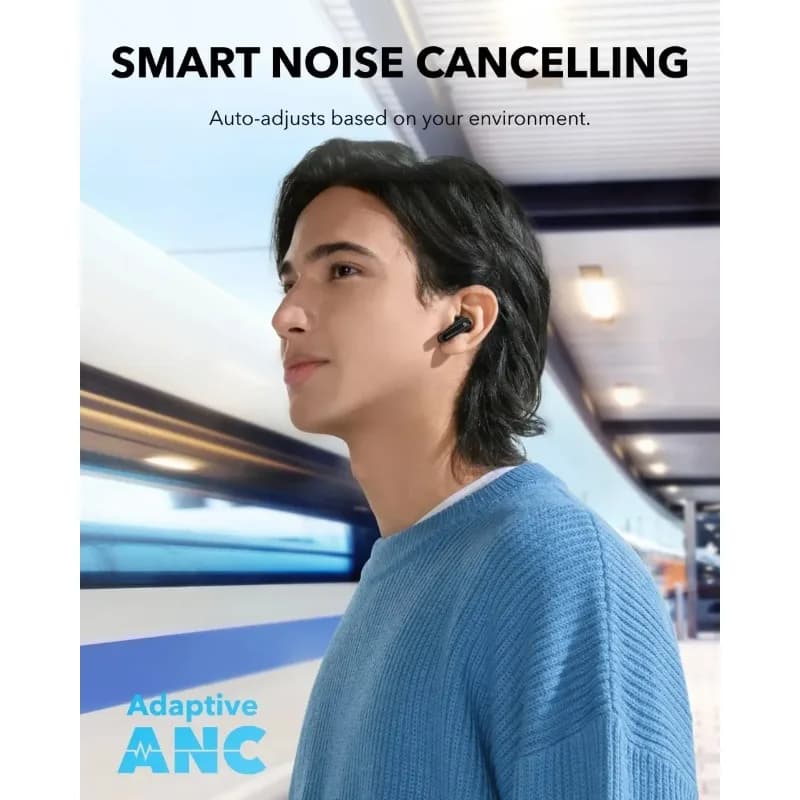 سماعات أذن بلوتوث لاسلكية Soundcore By Anker P40i إلغاء الضوضاء نشط سماعات أذن مع عمر بطارية طويل جدًا - 5