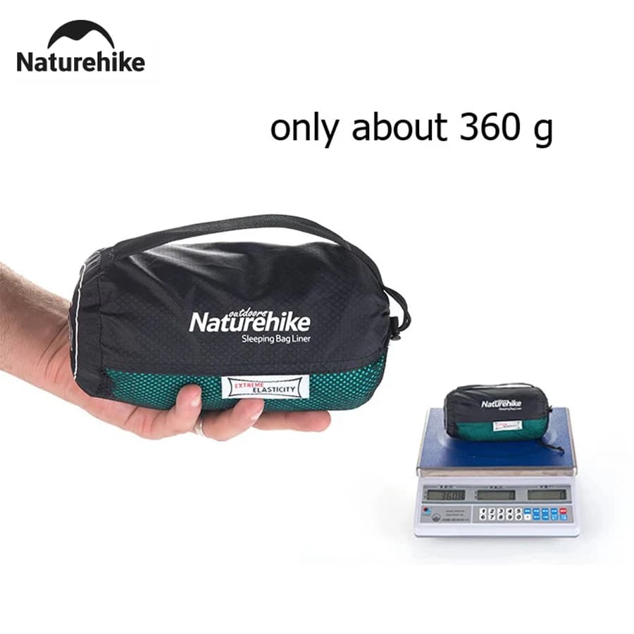 بطانية نوم من Naturehike 2023 بطانة خفيفة الوزن مرنة للغاية على شكل مومياء لحاف شتوي قابل للارتداء محمول جيب تخييم بطانية نوم - 4