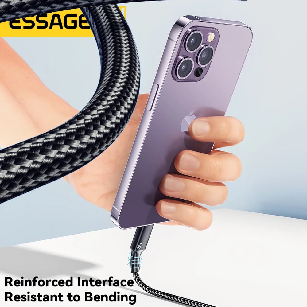 Essager USB C Cable For IPhone 14 13 12 11 pro Max Xs Plus 29W Fast Charging Cable Type C To Lighting Date Wire For ipad Macbook - 5