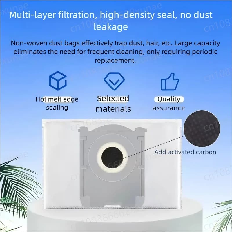 ECOVACS T50 PRO OMNI /T50PRO / T50 OMNI Robot Vacuum Spare Parts Main Side Brushes Mop Cloths HEPA Filters Dust Bags Accessories - 3