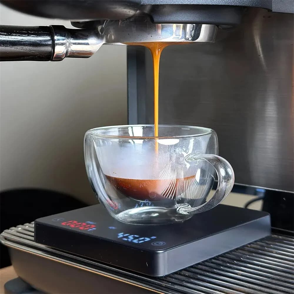 ميني كوفي نانو ميزان قهوة مع مؤقت ميزان إسبريسو مع مستشعر لمسي للوزن التلقائي وغطاء سيليكون - 3