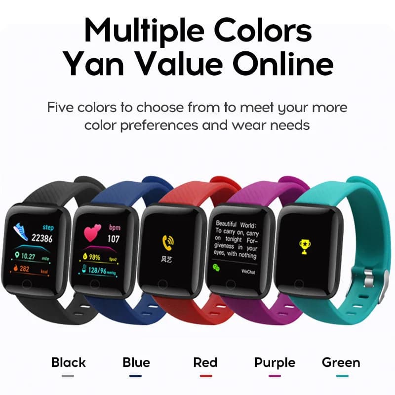 116plus Smart Watch Men and Women Full Touch Screen Sport Fitness Watch Man IP67 Waterproof Bluetooth For Ios Android Smartwatch - 2