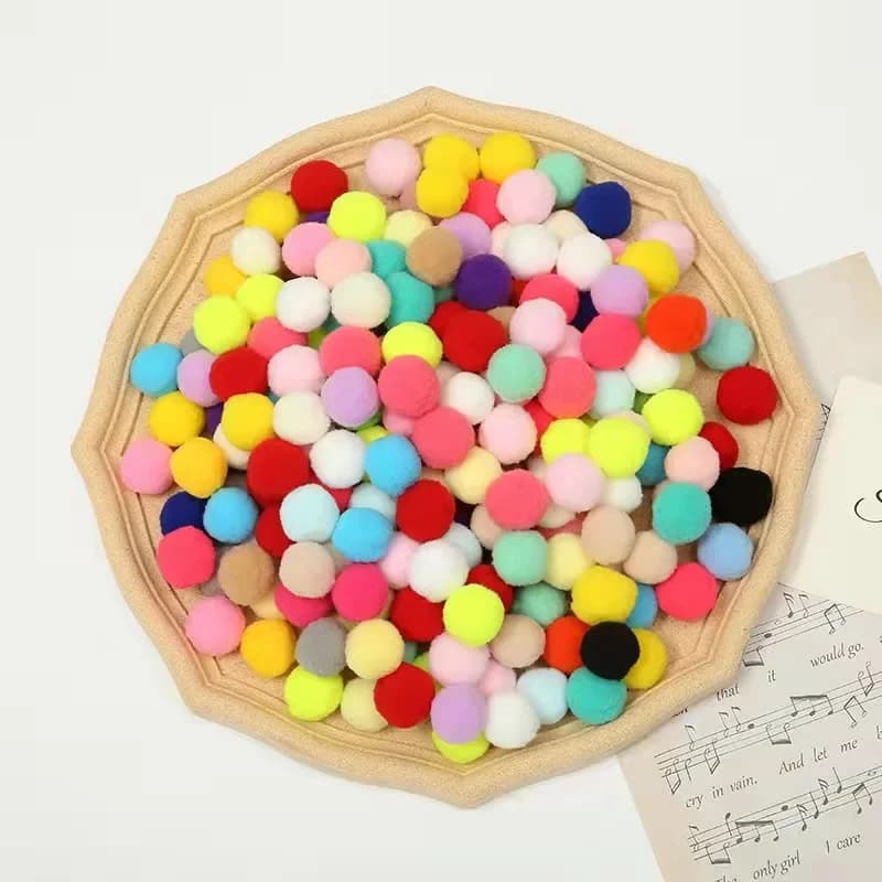 50/100 قطعة ألعاب قطط لطيفة ومرحة كرة بلوش قابلة للتمدد كرة لعبة قطط إبداعية ملونة تفاعلية بوم بوم لعبة مضغ للقطط - 4