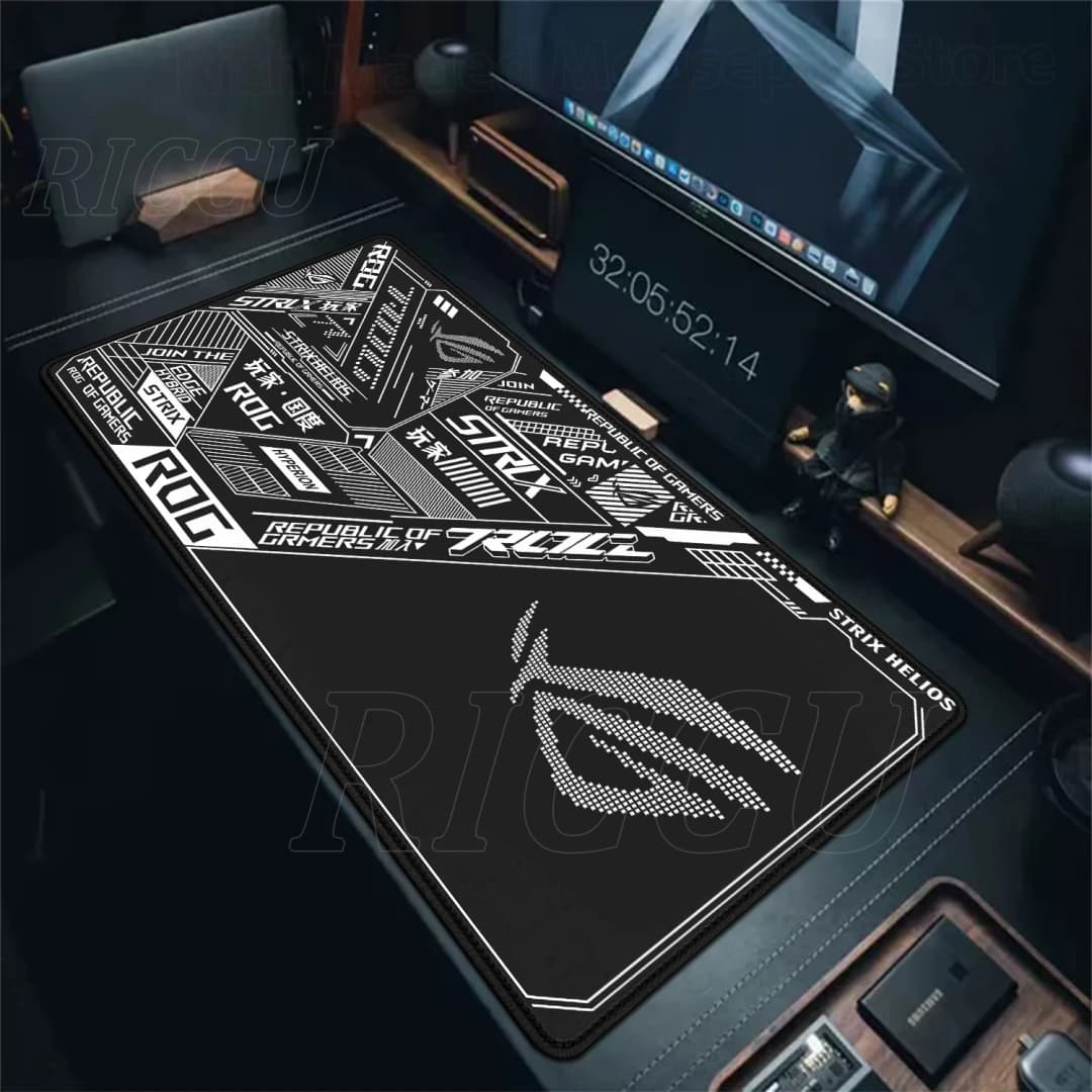 حاملة ماوس كبيرة ASUS ROG جمهورية اللاعبين غير قابلة للانزلاق بساط مطاطي لمكتب الكمبيوتر حاملة لوحة المفاتيح