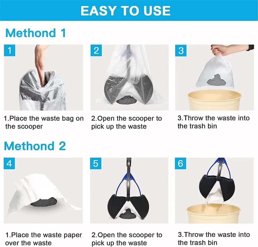Cat Poop Scoop Clean Waste Cleaning Tools Pet Supplies Cleaner Pooper Scooper Pet Dog Long Handle Pet Pooper Scooper Dog - 6