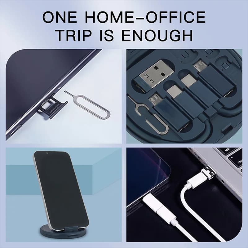 متعدد USB نوع C إلى C 60 واط كابل محول الشحن عدة USB C إلى تحويل الإضاءة مجموعة USB A ونوع C إلى مايكرو/نوع C/الإضاءة - 2