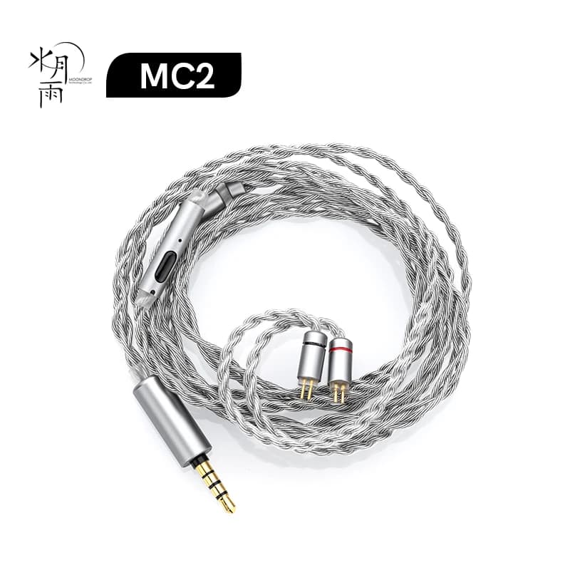 Moondrop MC2  Multipurpose Microphone Upgrade Cable  3.5mm 0.78mm 2pin Oxygen-free Copper and Silver Plating