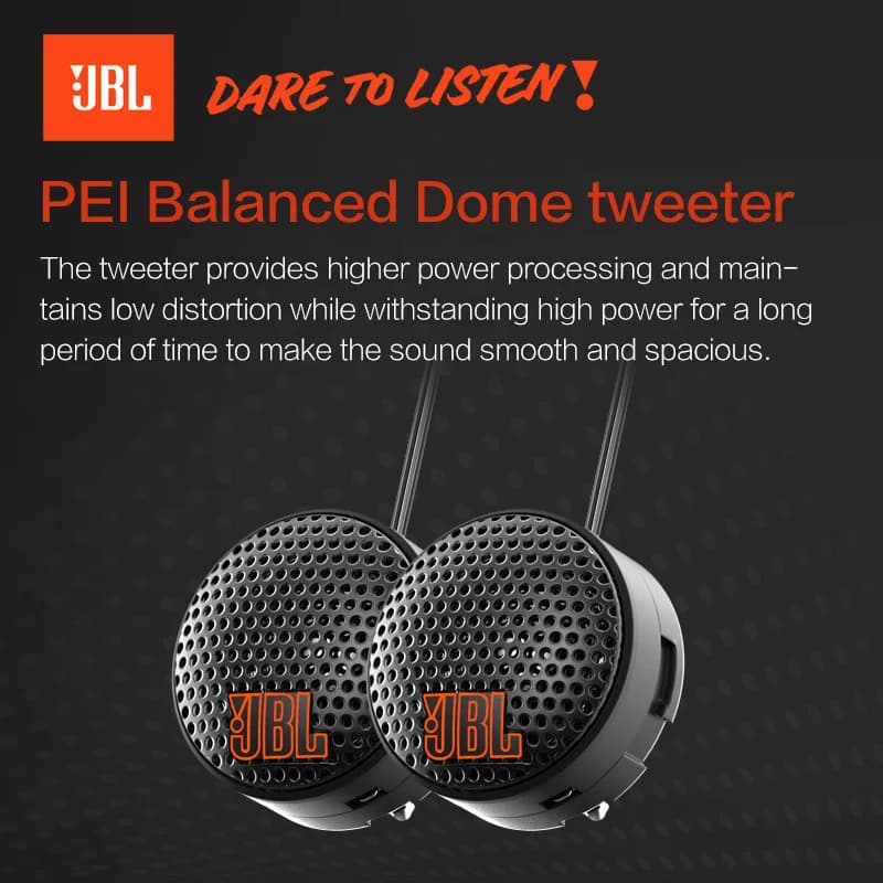 سماعة سيارة JBL مقاس 6.5 بوصة، سماعة ثنائية الاتجاه، طاقة خرج 640 واط، سماعة سيارة صبووفر، تريبل، مدى متوسط، سماعة ستيريو للسيارة - 4