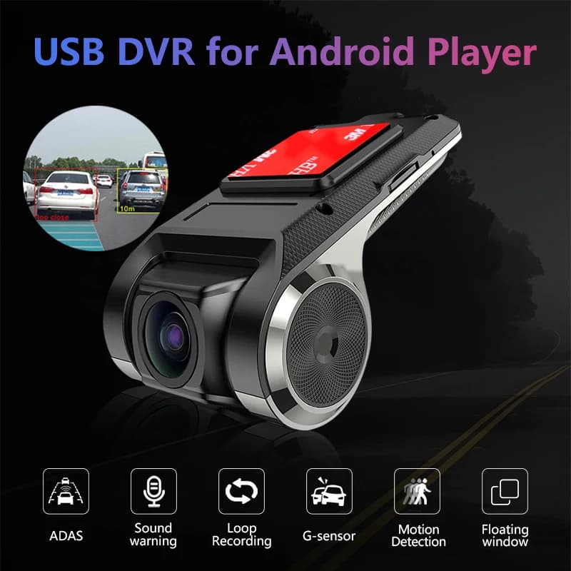 Car DVR Dash Cam Full HD 1080P Dash Cam For DVD Android Player ADAS LDWS Navigation Unit Auto Audio Voice Alarm Video Recording - 4