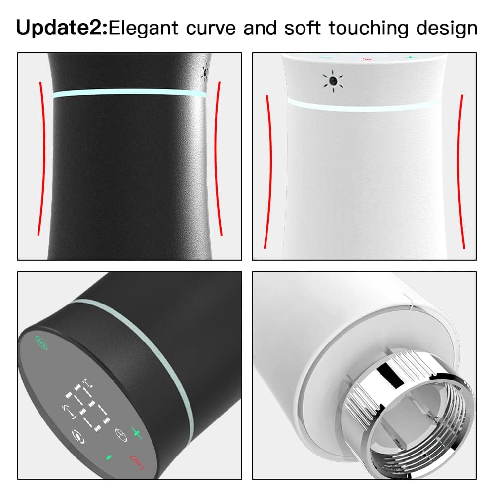 MOES ZigBee 3.0 TRV Thermostat Tuya Radiator Actuator Valve Smart Programmable Temperature Controller Alexa Google Voice Control - 4