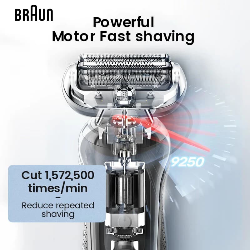 براون سلسلة 6 62-S1200s ماكينة حلاقة كهربائية مع ملحق EasyClick مشذب دقيق SensoFlex ماكينة حلاقة مبللة وجافة - 5