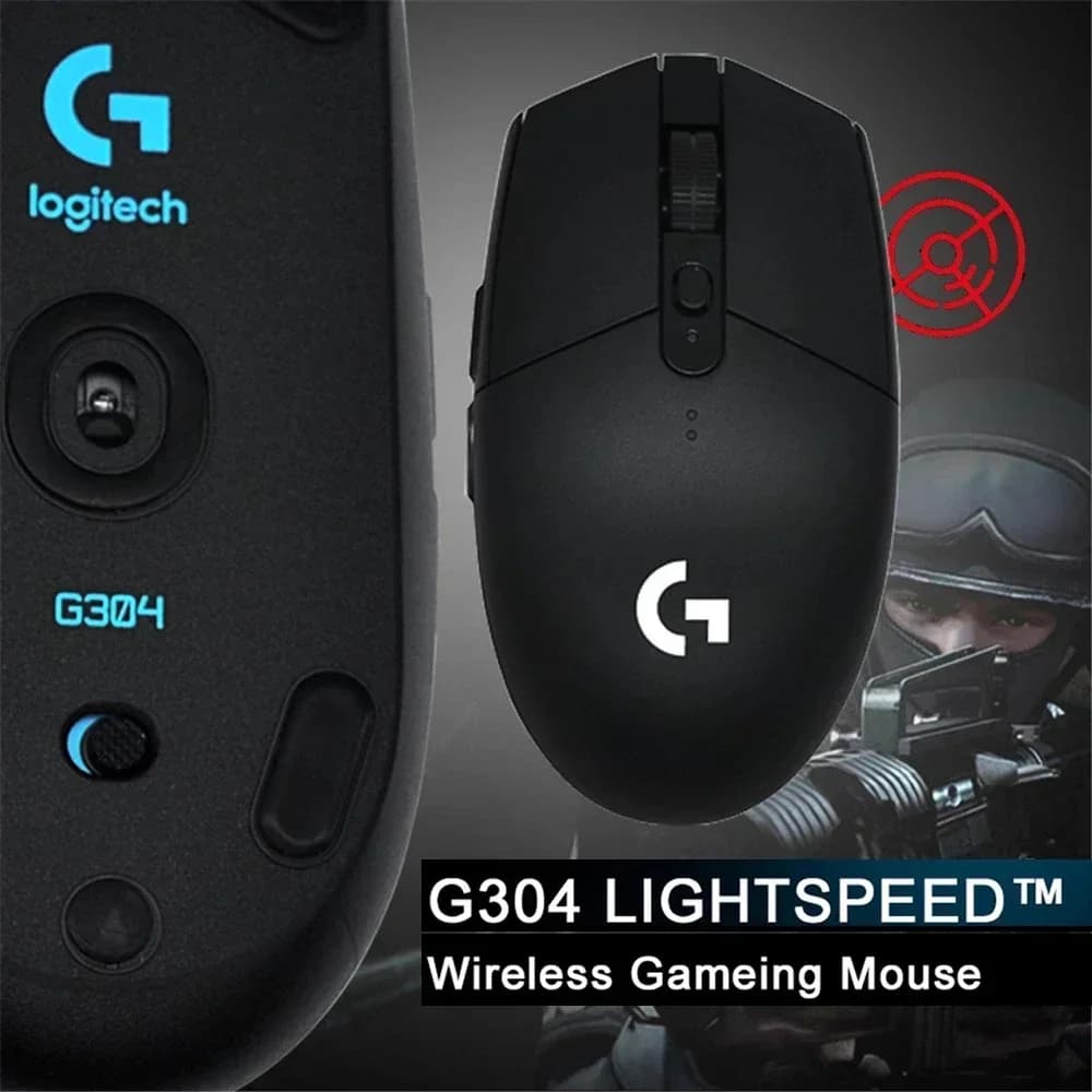 ماوس Logitech G304 Lightspeed لاسلكي للألعاب، 6 أزرار قابلة للبرمجة، 12000DPI، بطارية، USB، إضاءة RGB، أصلي - 4