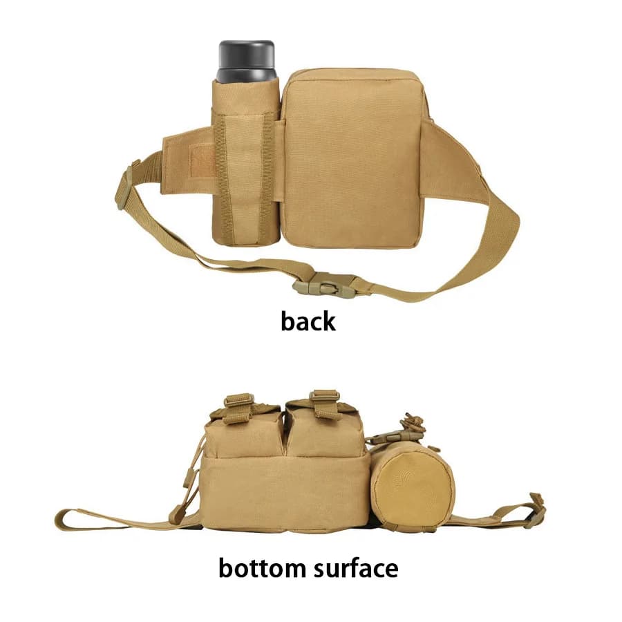 Multi-sport water bottle waist bag is detachable and suitable for outdoor sports such as mountaineering, camping, and hiking - 5