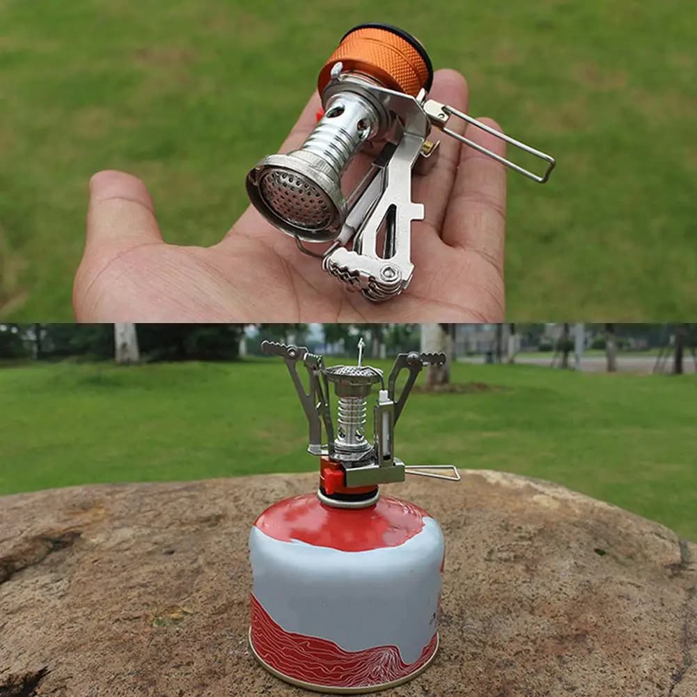 1PC Ultralight Portable Camping Stoves, Adjustable Valve Stove For Backpacking, Hiking, Mountaineering, Camping - 6